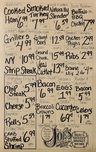 Joes Meat Market Weekly Specials 7-18-23